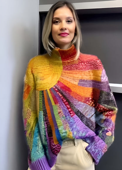 Amanda™ | färgglad turtleneck