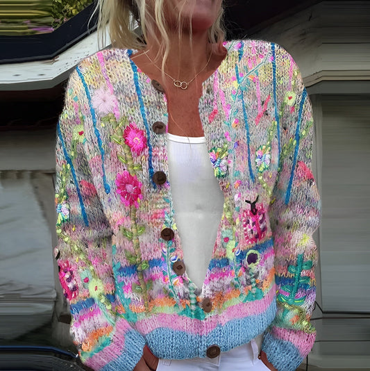 Alva™ | Elegant kofta med blommönster
